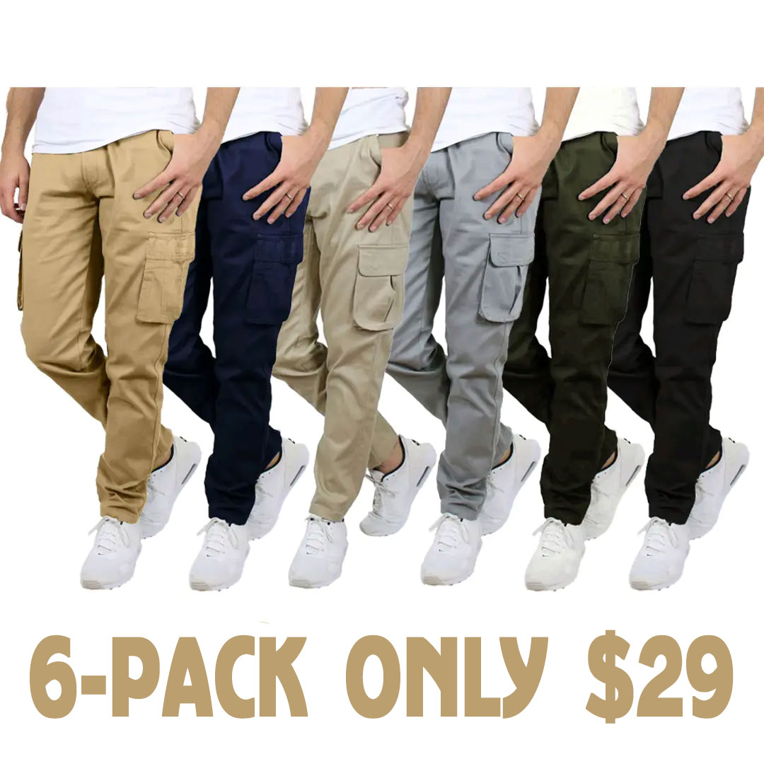 Men's Flex Stretch Cotton Cargo Pants