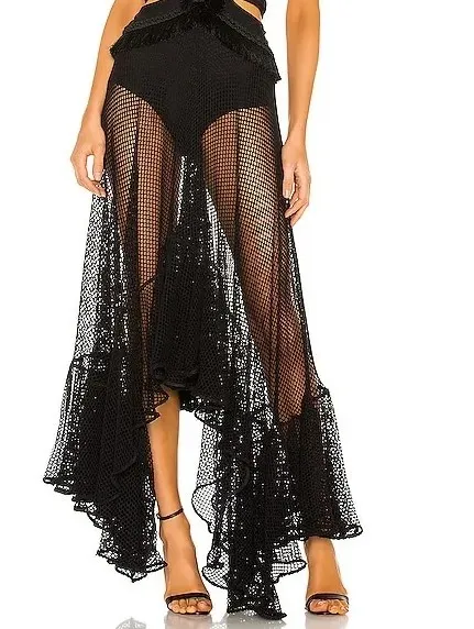 V Neck Tassel Cut Out One Piece Swimsuit