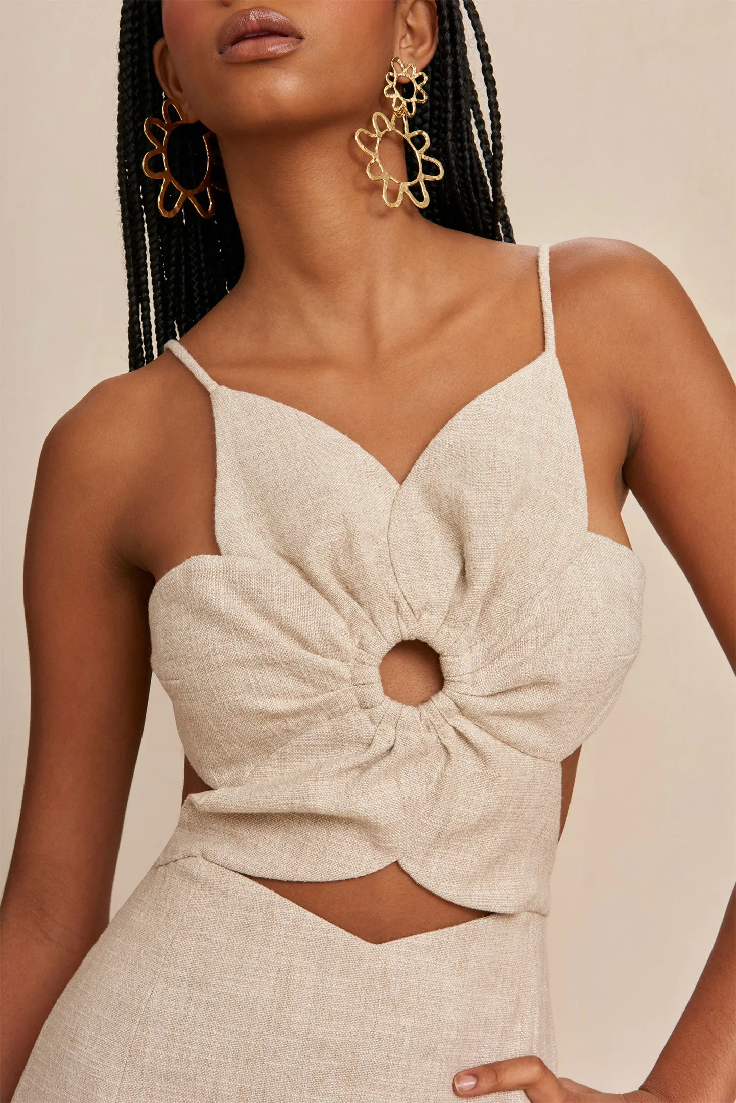 Floral Suspender Mini Dress