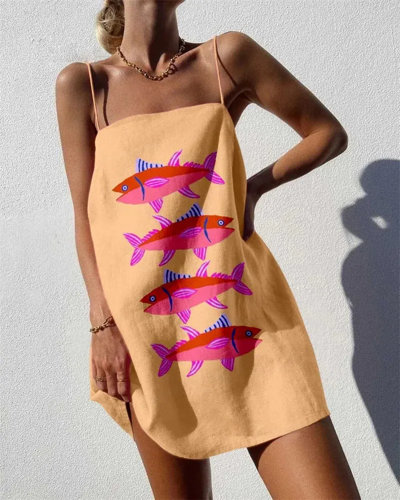 Holiday Fish Sling Dress